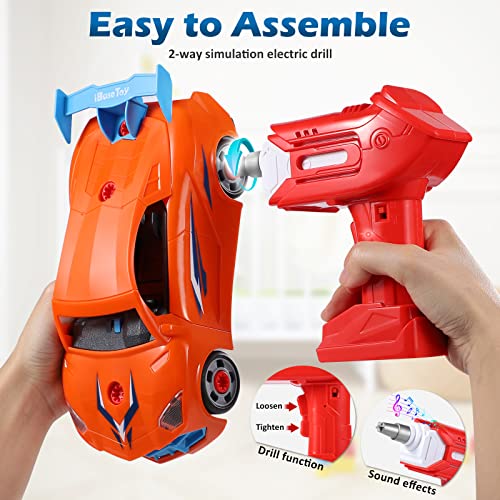 Take Apart Racing Car Toys Build Your Own STEM Car with Drill& Remote