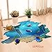3D Floor Stickers PVC Underwater World Wall Stickers Vinyl Decal Fish Sea Turtle Decor Bathroom Floor Sticker Nursery Bedroom Decor