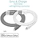 IFLASH [Apple MFi Certified] (3 Feet) Flat & Tangle Free Lightning to USB Sync and Charge Cable for iPhone Xs MAX, XS, X, 8 Plus, 7 Plus, iPad Pro Air Mini - [Flat & Tangle Free Style, Gray Color]