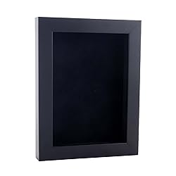 18x24 Shadow Box Frame Black Wood | with a