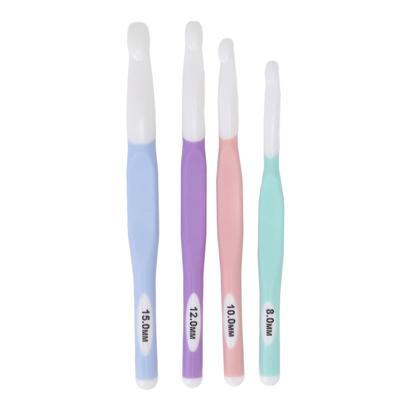 TOPINCN Plastic Ergonomic Handle Crochet Knitting & Crochet Crochet Hooks Hook Needles Set Crochet Hook Set for Knitting Carpets Blanket Scarf Crochet Hooks