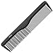 Small Pocket Combs | 5 Pack | Professional 5 Inch Black Carbon Fiber Hair Comb | Fine And Wide Tooth Travel Comb Set | Anti Static Chemical and Heat Resistant | Mens Beard And Styling Haircomb | Ba