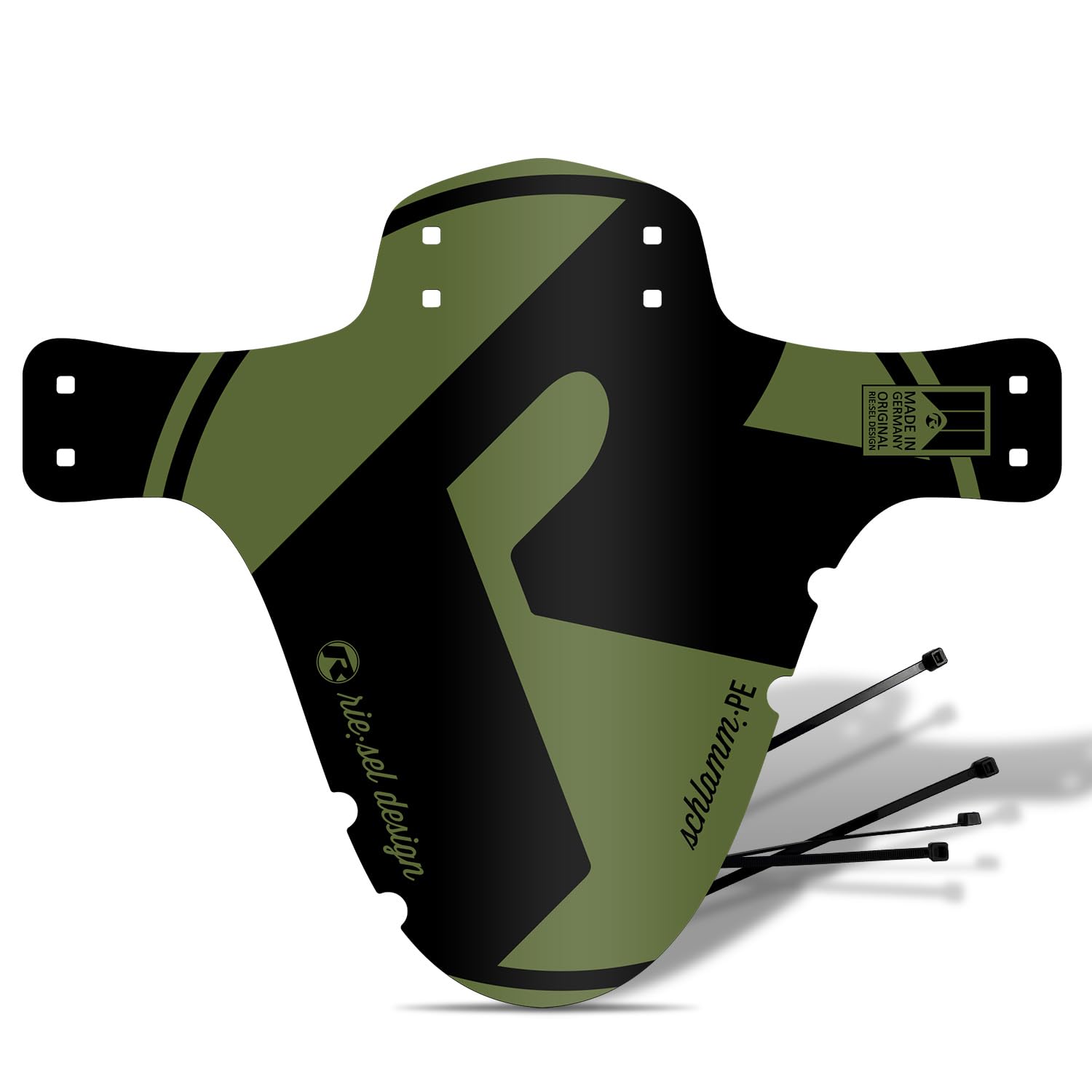 Rie:Sel Design Schlamm:PE Mudguard Splash Guard Mixed, Olive, Normal