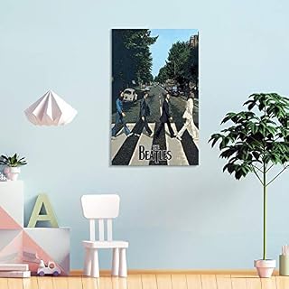 XYDQ Poster décoratif sur toile The Beatles Abbey Road 50 x 75 cm - Les Beatles, Paul McCartney, John Lennon, RIngo Starr, George Harrison XYDQ Poster décoratif sur toile The Beatles Abbey Road 50 x 75 cm – Image 4