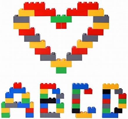Building Bricks - 750 pc Bulk Blocks + 3 for free Better Variety - Fit with All Brands