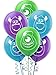 Amscan Monster-Mazing Disney Monsters University Printed Latex Birthday Party Balloon Decoration (Pack Of 6), Multicolor, 12