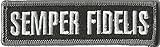 Tactical Morale Patch - Semper Fidelis - Black