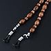 LUOEM Eyeglasses Chain Beaded Sunglasses Strap Holder Wood Bead Chain Eyewear Retainer Chain Eyeglass Necklace Chain Cord
