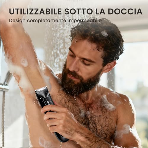 MAXGROOM Men's Electric Shaver Body Shaver Intimate Parts Rechargeable Intimate Shaver with Wet and Dry Use, Face Hair, Back, Chest, Armpits and Intimate Parts