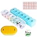 Muchengbao 2 Pack 7 Days Pill Cases ，Weekly Pill Organizer 7 Day Pill Box Large Compartment for Travel Vitamin