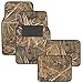 Muddy Water Camo Floor Mats - Water Resistant Vinyl Rubberized Backing 4pc Front & Rear Set - Swamp Camouflage