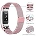 SWEES Metal Bands Compatible Fitbit Charge 2, Milanese Stainless Steel Metal Magnetic Replacement Wristband Small & Large (5.5