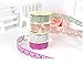 B&Y Washi Tape,Lace Pattern Glitter Bling Self-Adhesive Tape,Diamond Washi Tape Masking DIY Scrapbooking Lace Tape Sticker, 6 Rolls Tape Color Random
