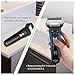 BriGenius Men's Electric Foil Shaver, USB Rechargeable Cordless Electric Razor with Pop-Up Beard Trimmer, Wet Dry Shaver 3 Blades