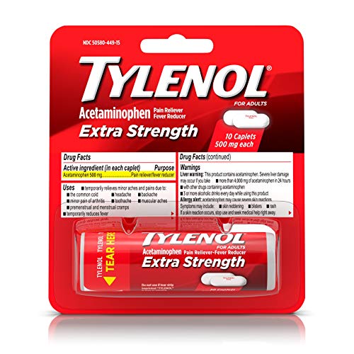 Tylenol Extra Strength Caplets 10 ct - Image 11