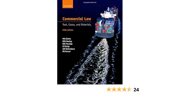 commercial law text cases and materials blackstone s statutes clarke m a hooley r j a munday r j c sealy l s tettenborn a m turner p g 9780199692088 amazon com books commercial law text cases and materials blackstone s statutes clarke m a hooley r j a munday r j c sealy l s tettenborn a m turner p g 9780199692088 amazon com books