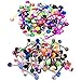 Lot of 20 Assorted Flexible Acrylic & Surgical Steel Barbell Tongue Rings 14 Gauge (20 Pack) In Assorted Colors