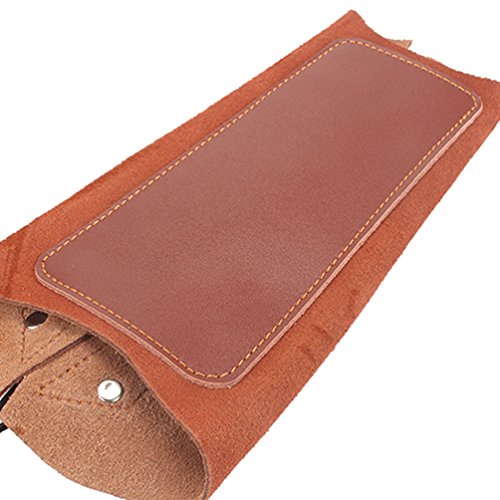 XTACER 7" Adult Unisex Traditional Arm Protector Guard, Protect Arm for Shooting Hunting Archery Right or Left Hand Shooters (Brown-Leather)