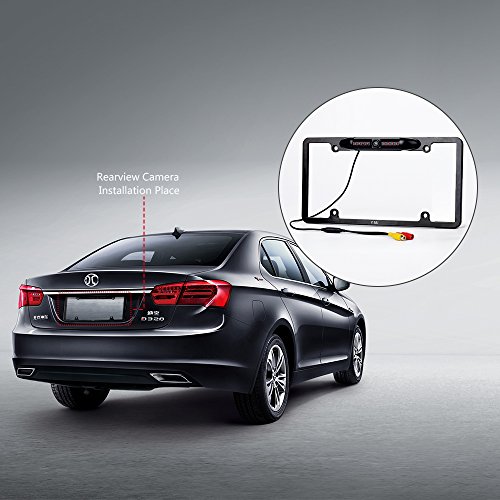 image for Vehicle Backup Camera License Plate YM-706, YIMU 170° High Definition