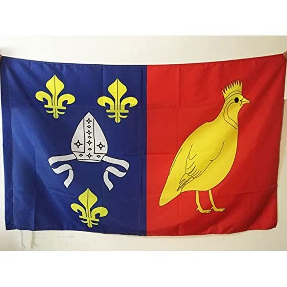AZ FLAG - Charente Maritime Flag - 3x5 Ft - French department Banner with Sleeve - 100% Polyester - Fade Resistant - Vivid Colors - 3' x 5' Feet - 150x90 Cm