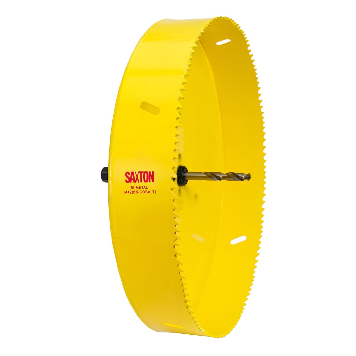 Saxton HSS Hole Saw Cutter M42 Bi-Metal 8% Cobalt Heavy Duty + Arbor (14mm – 230mm) (225mm + Arbor)