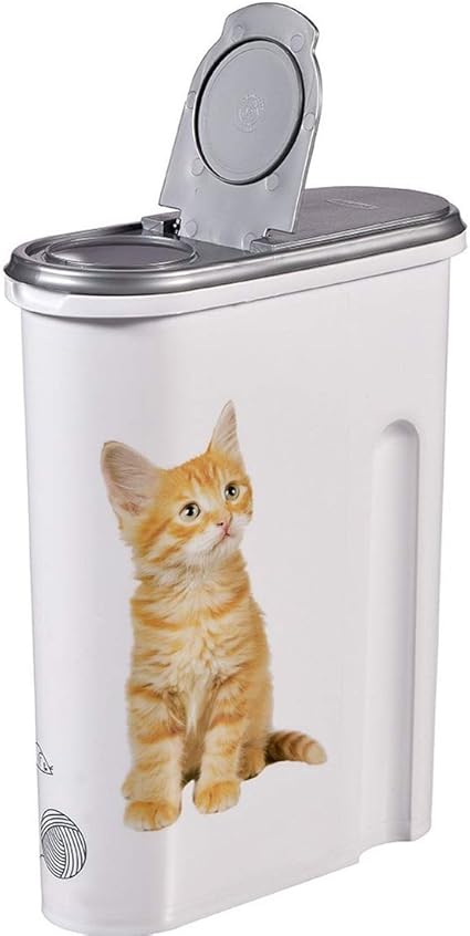 Generique Boite A Croquettes Chat 4 5 Litres Boite Conteneur Nourriture Design Chat Amazon Fr Cuisine Maison