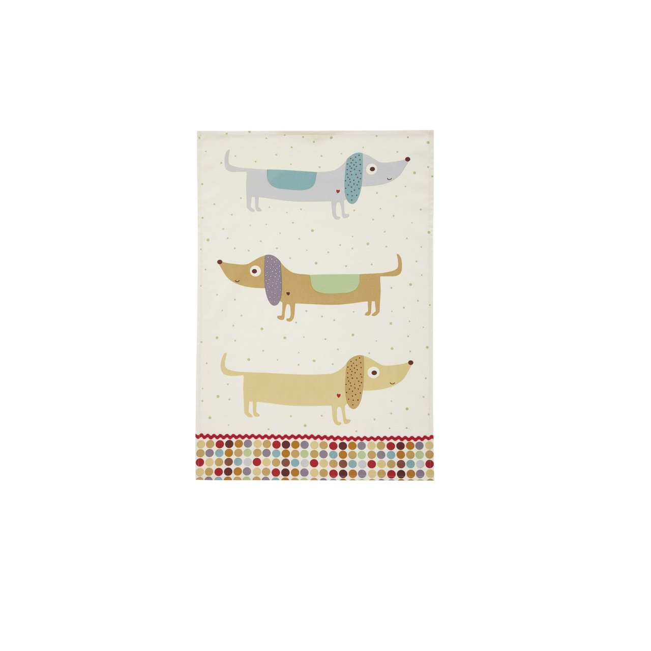 Ulster Weavers Hot Dog Tea Towel, 100% Cotton - With Fun, Retro Sausage Dog Hand Drawn Design - Kitchen and Cooking Gifts for Bakers & Chefs - Homeware & Kitchenware Range — image 1