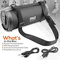 PyleUsa Wireless Portable Bluetooth Boombox Speaker