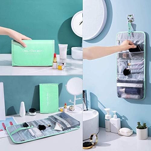 Foldable Travel Toiletry Bag Hanging Cosmetic Bag Men Portable Kit Organizer Makeup Case for Women 2 Foldable Travel Toiletry Bag Hanging Cosmetic Bag Men Portable Kit Organizer Makeup Case for Women
