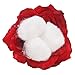 JustPaperRoses 2nd Year Cotton Anniversary Rose. 7 Inch Artificial Flower in Terra Cotta Pot – 1 Count Handmade Desk Display for Couples