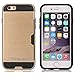 iPhone 6S Case, iPhone 6 Case,Thinkcase iPhone 6S Case Slim Card Slot Protective Cover iPhone 6S Phone Protective Cases Gold Case for iPhone 6S 6 6 4.7inch
