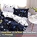 STFLY Kids Space Bedding Solar System Bedding for Boys Girls Soft Microfiber 3Pcs Duvet Twin Bed Sheets Sets Star Galaxy Satellites Bedding Set ( Space Satellites , Twin)