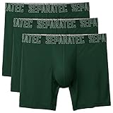 Separatec Men's 3 Pack Fast Dry Separate Pouches Sport Underwear Boxer Briefs(Olive Green,L)