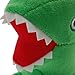 Maggift George Dinosaur Plush Stuffed Cartoon Dinosaur Doll Toys green 6.7