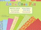 Art & Crea Fun - Knutselpapier / Art & Crea Fun - Bricolages en papier: 32 vellen met leuke motiefje by 
