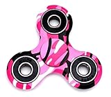 FPVDrone Hand Spinner Tri-Spinner Fidget Spinner Toy Multicolor Camouflage Ultra Durable High Speed Hybrid Focus Toy Stress Reducer Relieve Stress and Anxiety (Rose &Pink)