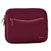 Evecase Smile Padded Neoprene Zipper Carrying Sleeve Case Bag with Front Accessory Pocket for iPad Mini 4, Android 7 - 8 inch Tablet Device - Red