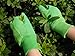 SEUROINT 100% Cotton Gloves with PVC Dots, Knit Wrist Breathable Sure-Grip Work, Gardening Gloves, Non Slip 6 Pairs per pack, Medium, Green & Olivine