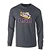 LSU Tigers Long Sleeve Shirt Charcoal