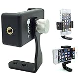 Live Perisope Meerkat Smartphone Video Record Metal Tripod Adapter Mount w/360º rotation thumb screw for Apple iPhone 7 Plus 6s 6 SE Samsung Galaxy S7 Edge LG G5 V20 Droid by AccessoryBasics