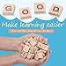 Scrabble Tiles - Wood Letter Tiles/ Wooden Scrabble Tiles A-Z Capital Letters for Crafts, 200PCS