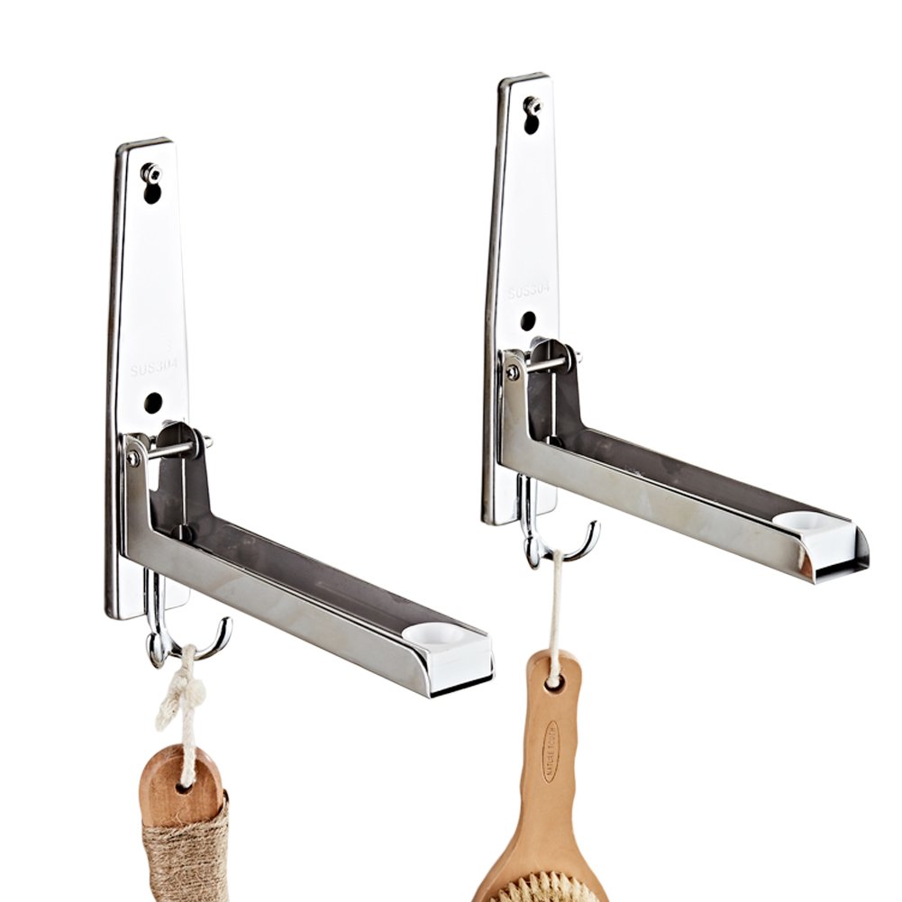 Supporto Multifunzionale Regolabile Per Microonde 47-87 Cm | Organizer A 2 Piani Con Ganci | Scaffale Da Cucina Sottolavello In Acciaio - 2