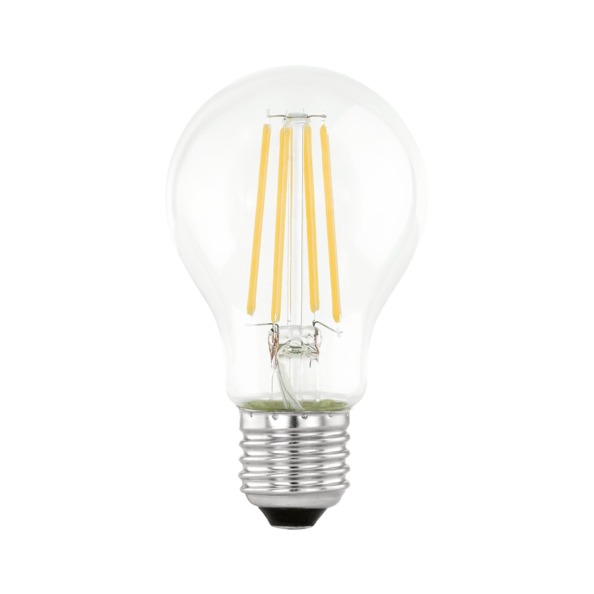 Eglo E27 LED lamp Day & Night, Vintage Filament Light Bulb, Edison lamp with Motion Sensor and Night Light, 7 watt (Equivalent to 60 watt), 806 Lumen, Warm White Glow, 3000 Kelvin, A60, Ø 2.4" — image 1