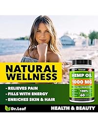 Hemp Oil Capsules 1000 MG PER SERVING - Best for Anxiety & Stress Relief - Hemp Capsules made in USA -...