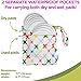 Organic Bamboo Nursing Pads (12 Pack) + 3 Bonuses | 3.9'' (10cm) | Super Soft & Absorbent, Hypoallergenic | Breathable, Washable, Leak-Proof | Premium Reusable Breast Pads