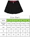 UDIY Sports Skirt - Women's Running Skorts Casual Gym Tennis Skort with Shorts Inner Black