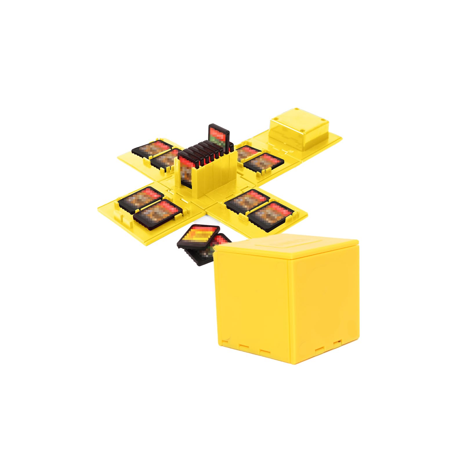 Nintendo Switch Game Card Case, Game Card Holder for Nintendo Switch Games with 16 Slots (Question Block YELLOW)