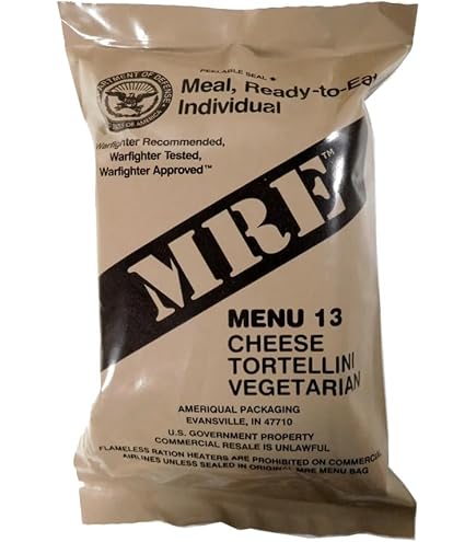 3 Rations Militaires US MRE – Repas Prêts à Manger, Camping Outdoor, Neuves