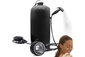 Portable Shower for Camping Outdoor, GEMGO 3 Gallons Camping Shower Bag with Foot Pump - Camp Shower for Surfing, Traveling, 