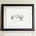 Lone Star Art Footprints - Winnie the Pooh and Piglet 11x14 Unframed Nursery Art Print